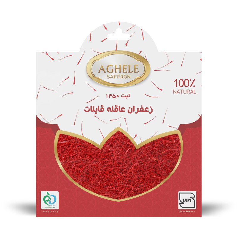زعفران پاکتی درجه یک عاقله - 1 گرم