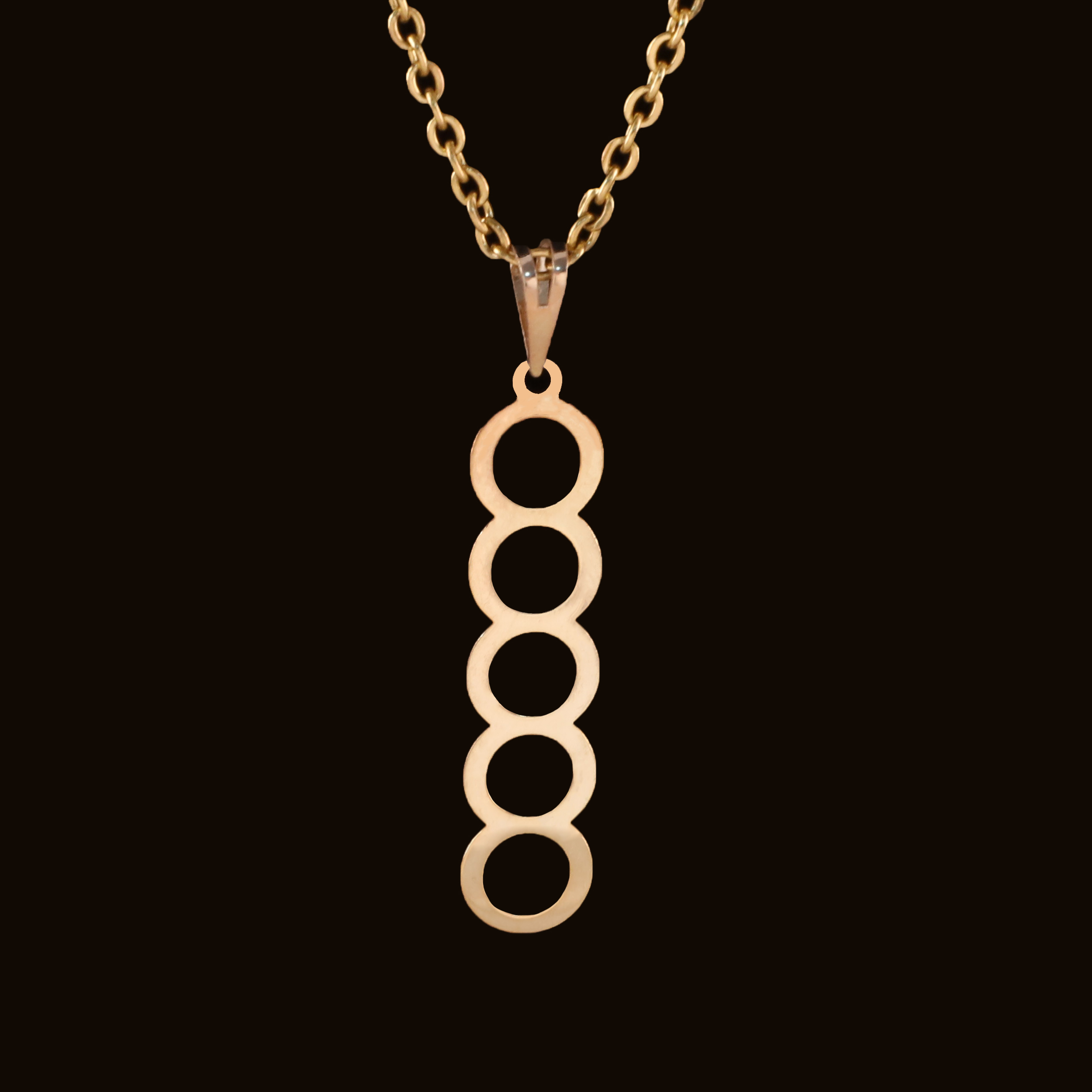 گردنبند طلا 18 عیار زنانه آمانژ کد D10097