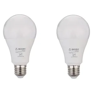لامپ ال ای دی 15 وات بوم لایتینگ مدل حبابی پایه E27 بسته دو عددی 