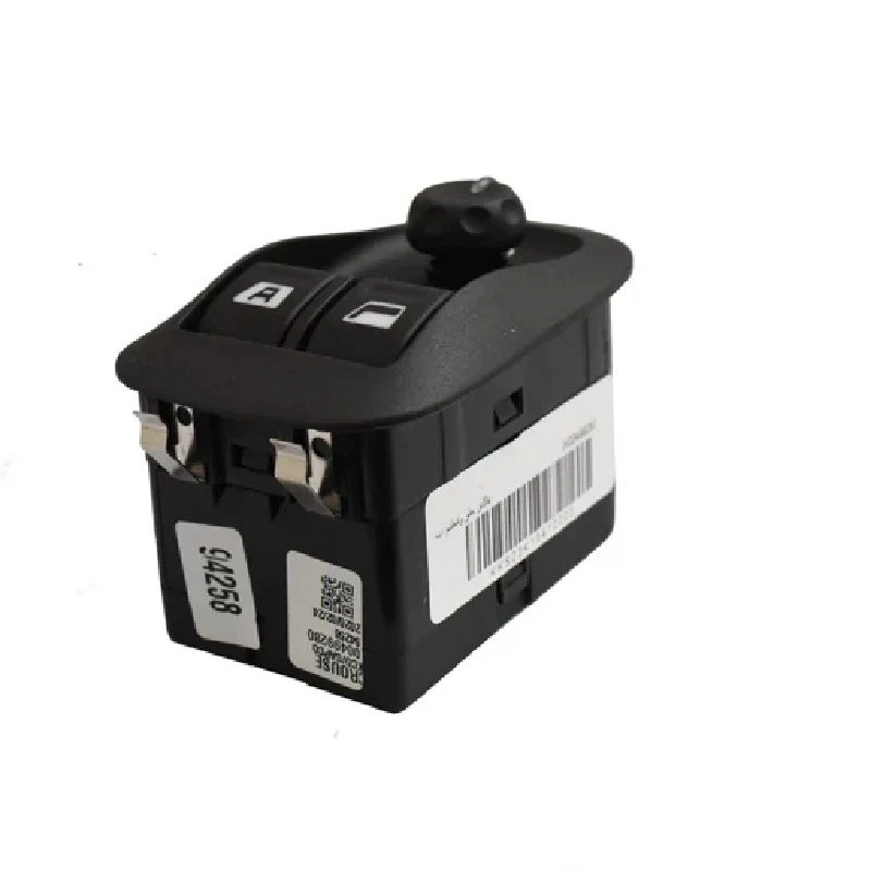 کلید شیشه بالابر جلو و تنظیم آینه  آی پی اِن سی مدل دو سوکت کد 120447 مناسب برای پژو 206