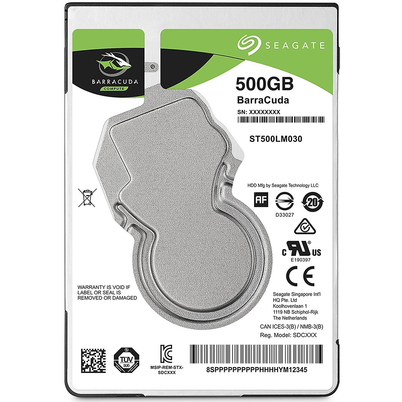 هارددیسک اینترنال سیگیت مدل BarraCuda ST500LM030 ظرفیت 500 گیگابایت