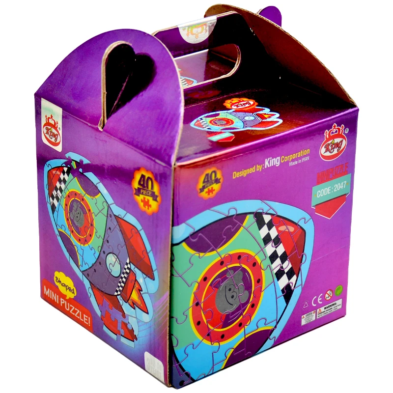 پازل 40 تکه کینگ مدل فانتزی طرح موشک