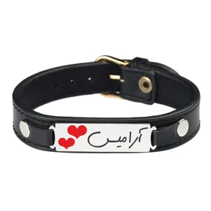 دستبند زنانه گيلواره زراوشان مدل  چرم آرامیس کد CLK20