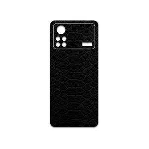 MAHOOT Black-Snake-Leather Cover Sticker for Xiaomi Poco X4 Pro 5G
