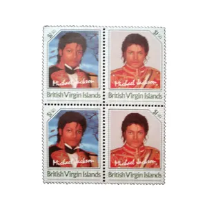 تمبر یادگاری مدل مایکل جکسون کد DS-1142 مجموعه 4 عددی