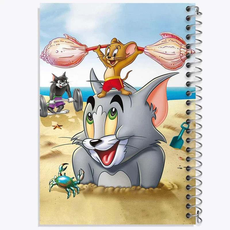 دفتر مشق 50 برگ خندالو مدل Tom And Jerry  کد 10724