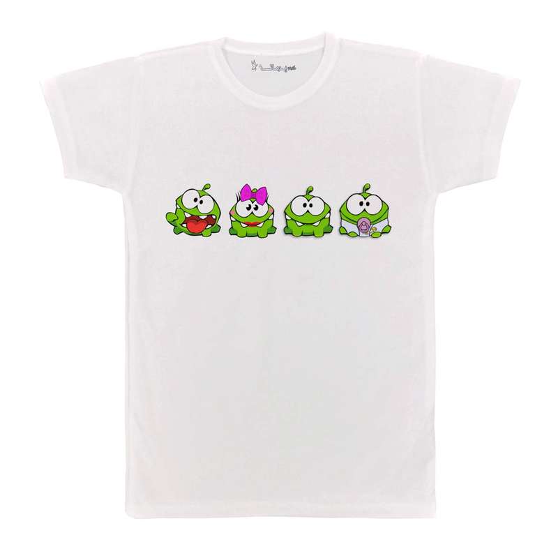 تی شرت بچگانه پرمانه طرح om nom کد pmt.2656