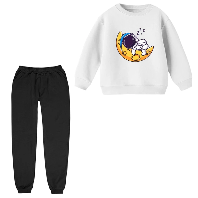 ست سویشرت آستین بلند و شلوار راحتی بچگانه مدل فضانورد کد 4