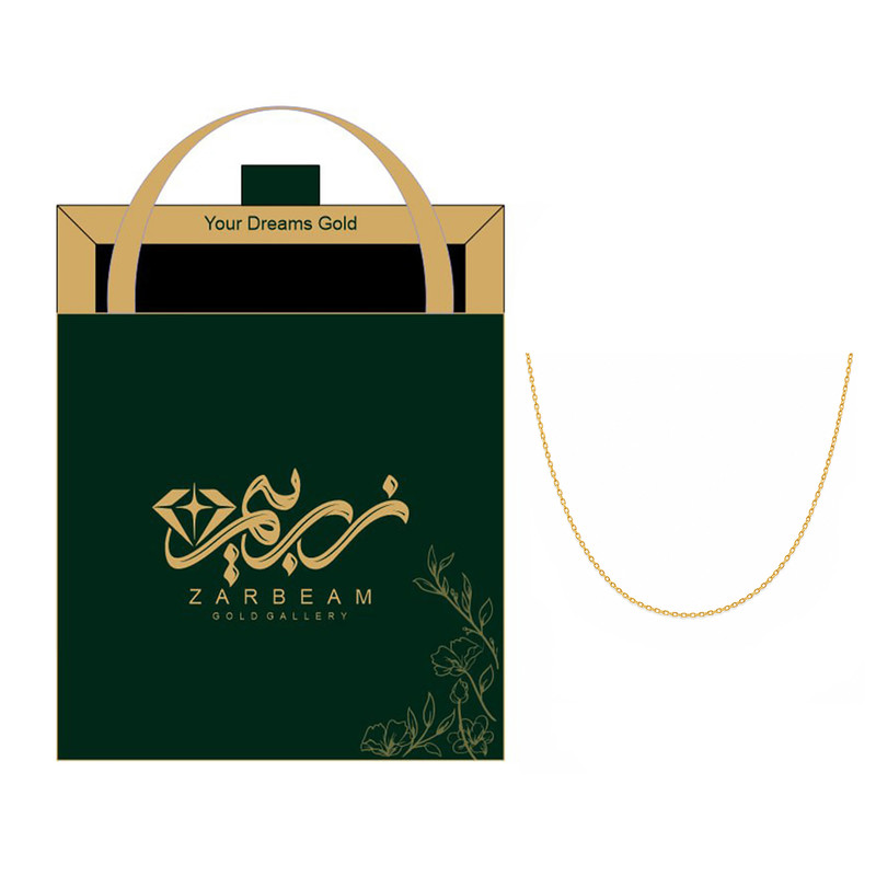 زنجیر طلا 18 عیار زنانه حلقه ای (فلامینگو) زربیم مدل ZN 100
