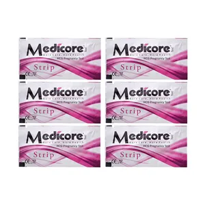 تست بارداری مدیکور مدل strip مجموعه 6 عددی