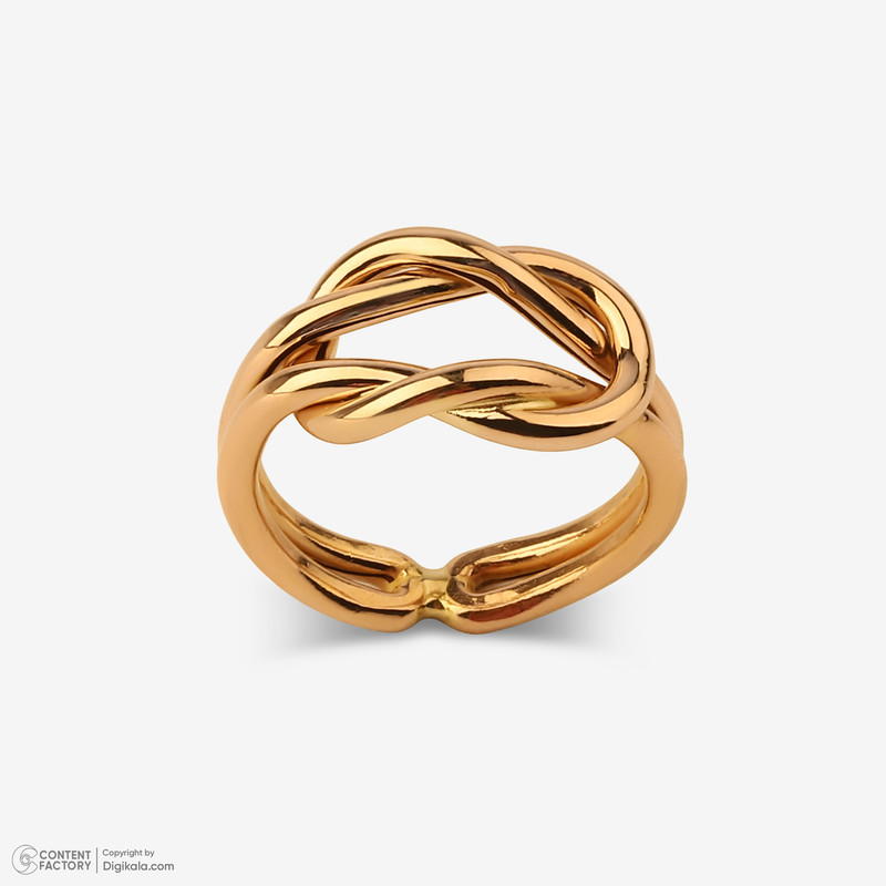 انگشتر طلا 18 عیار زنانه گلدم مدل R345009 سایز 50