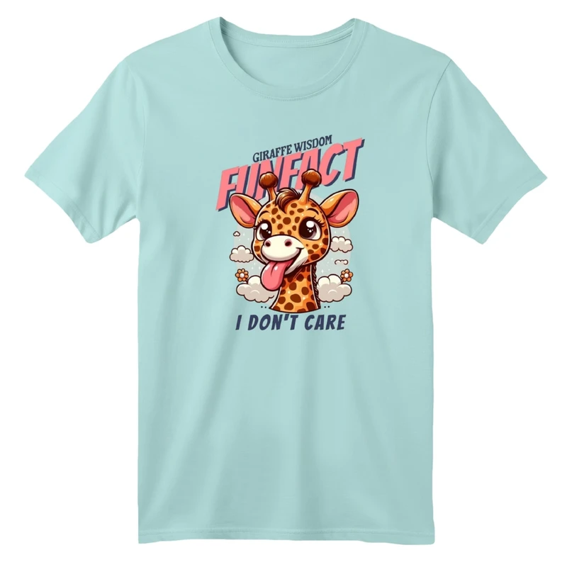 تی شرت آستین کوتاه بچگانه مدل زرافه زبون دراز