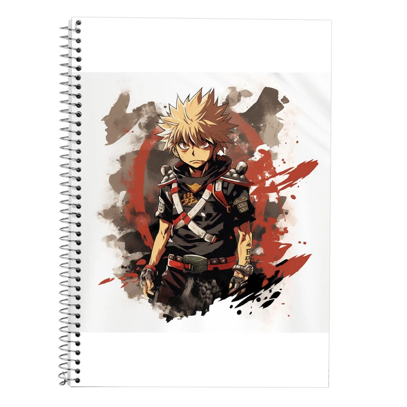 دفتر زبان 50 برگ مدوپد مدل سه خط طرح Naroto کد DF11450