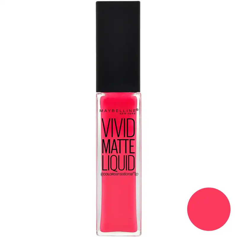 رژ لب مایع میبلین سری Vivid Matte مدل Coral Courage شماره 20