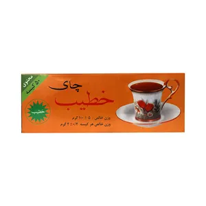 چای کیسه ای دارچینی خطیب بسته 50 عددی