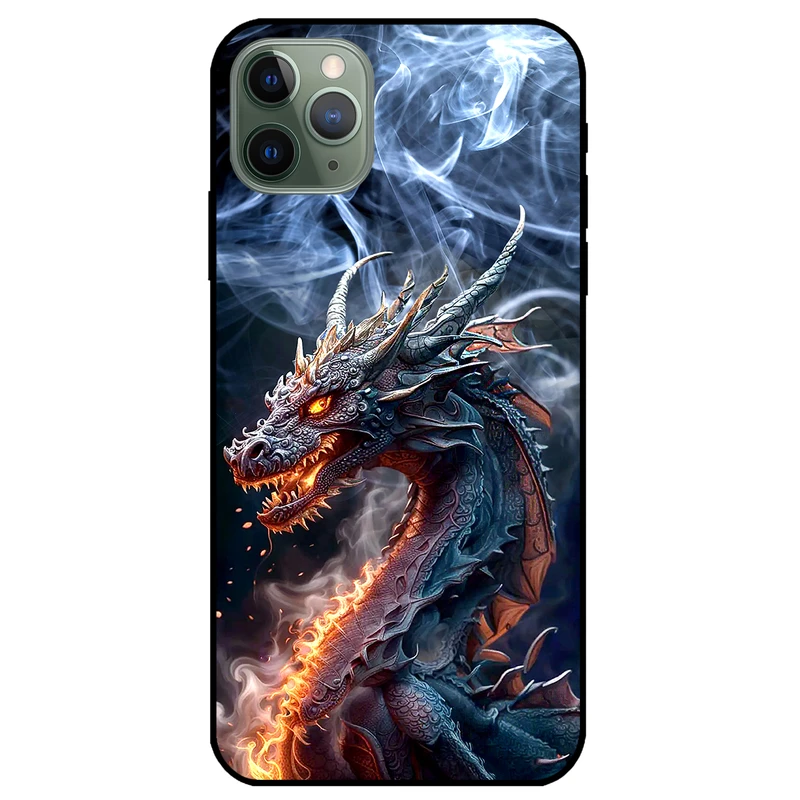 کاور مگافون طرح اژدها مدل 7453 مناسب برای گوشی موبایل اپل iPhone 11 Pro