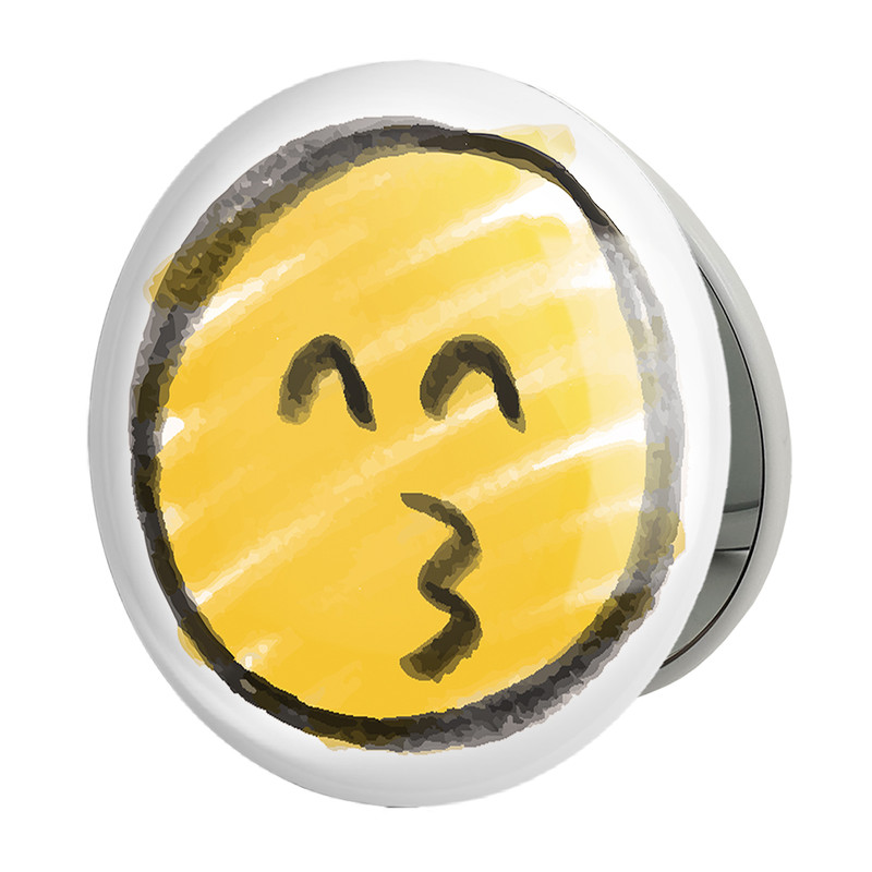 آینه جیبی خندالو طرح ایموجی Emoji مدل تاشو کد 5369 