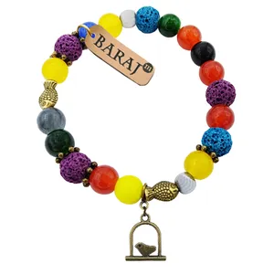 دستبند زنانه باراج من مدل مرغ آمین و ماهی کد L-GJ