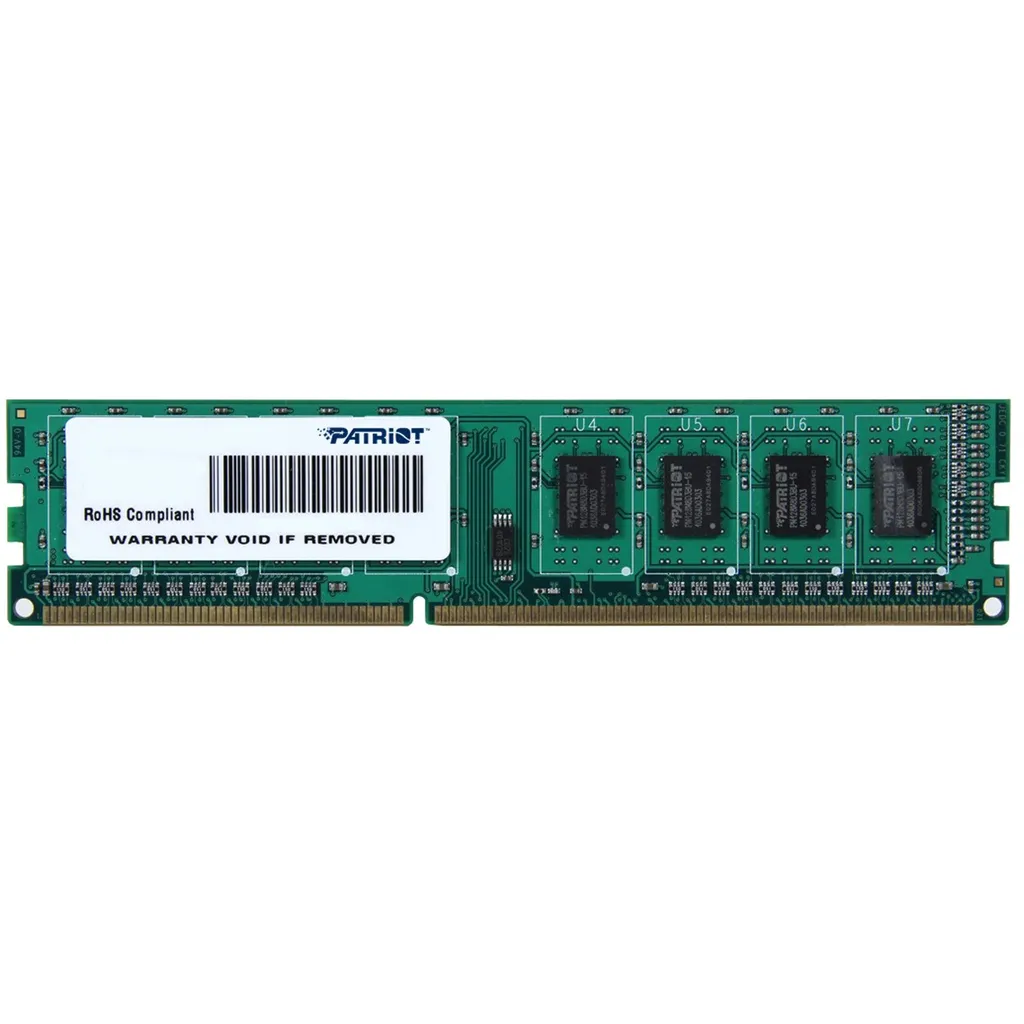 رم دسکتاپ DDR3 تک کاناله 8 گیگابایت پتریوت مدل Signature فرکانس 1600 مگاهرتز، ولتاژ کاری 1.5 ولت، ماژول DIMM