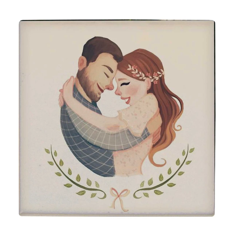 زیر لیوانی طرح عشاق کد    4046443_2524