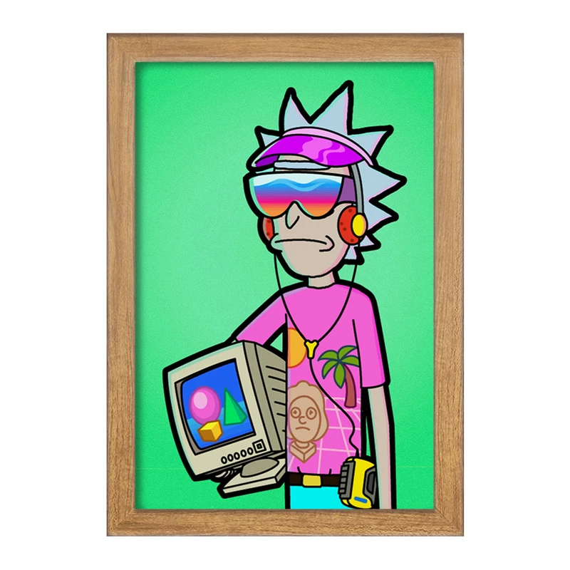 تابلو خندالو مدل انیمیشن ریک و مورتی Rick and Mort کد 26591