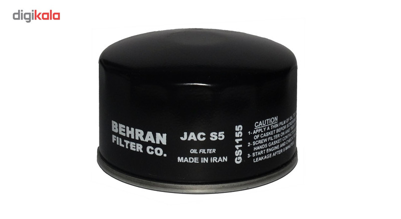 فیلتر روغن خودرو بهران فیلتر مدل GS1155 مناسب برای جک S5