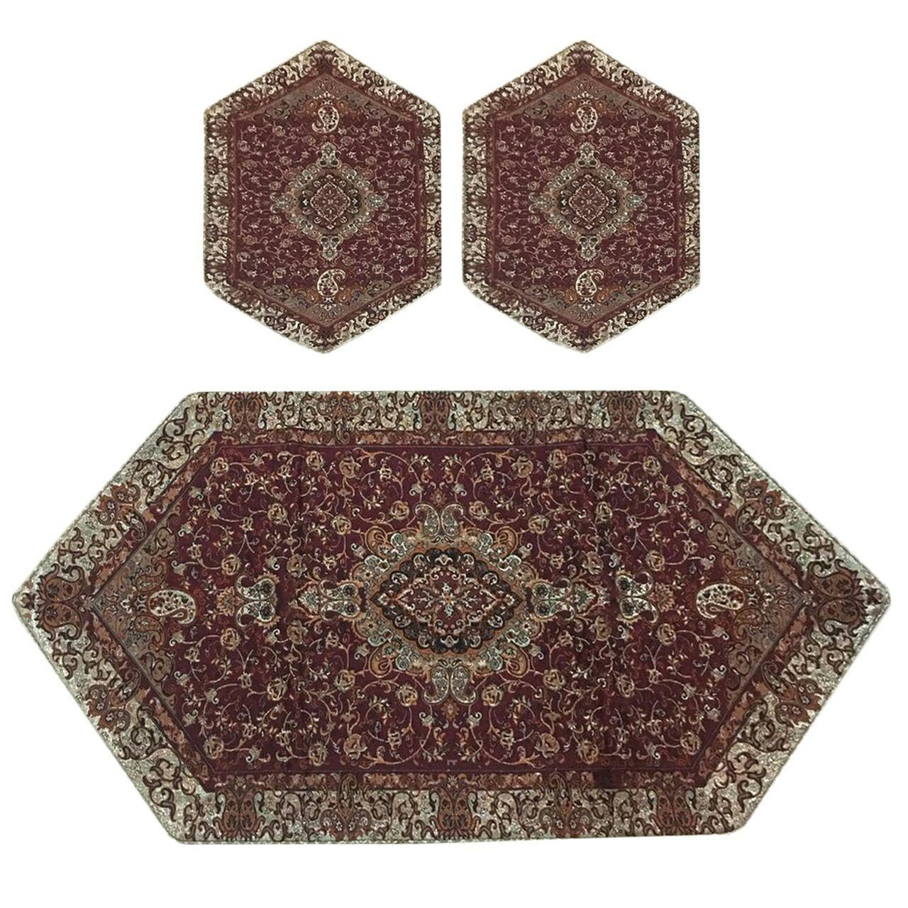 ست سه تکه رومیزی ترمه مدل T4