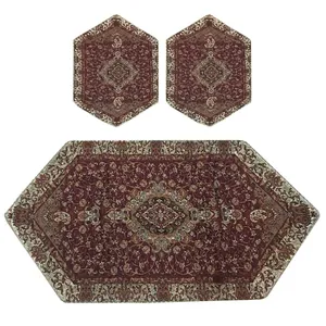 ست سه تکه رومیزی ترمه مدل T4