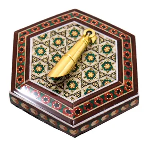 قلمدان خاتم کاری رستا طرح 27-15-101