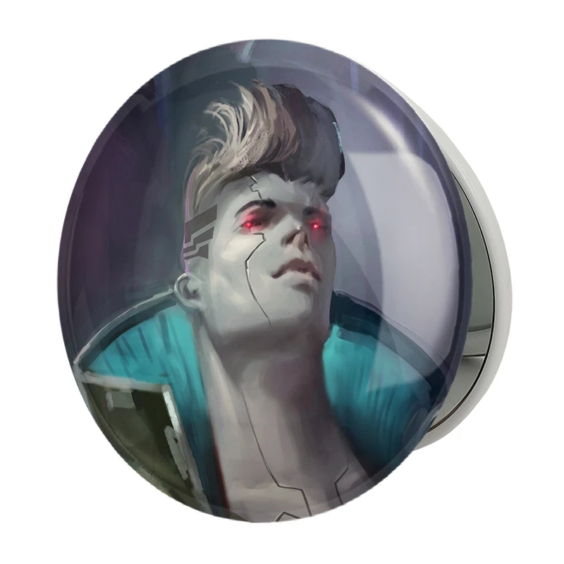 آینه جیبی خندالو طرح دیوید انیمه سایبر بانک Cyberpunk مدل تاشو کد 22433 