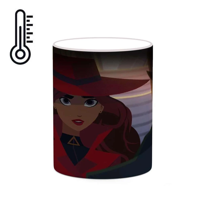 ماگ حرارتی کاکتی مدل کارتون Carmen Sandiego کد mgh22372