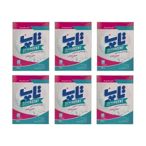 پودر ماشین لباسشویی تاپ وزن 500 گرم  بسته 6 عددی