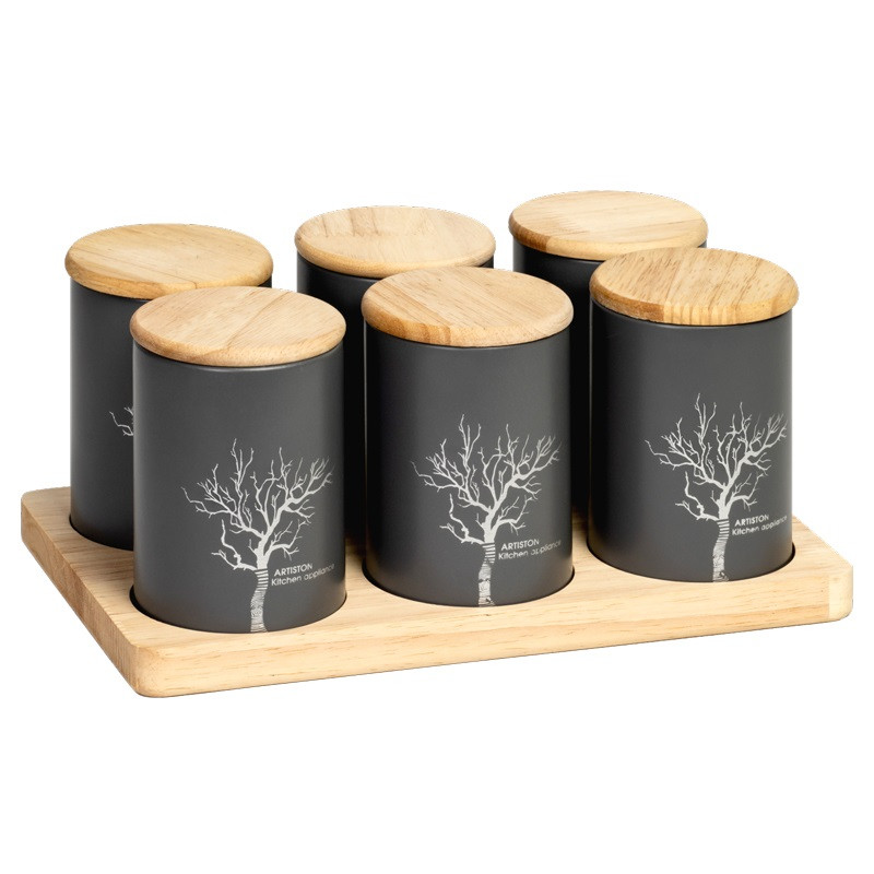 سرویس ادویه 7 پارچه طرح درخت کد DH7604