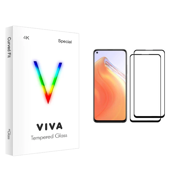 محافظ صفحه نمایش ویوا مدل 4K مناسب برای گوشی موبایل شیائومی Mi 10T 5G بسته دو عددی