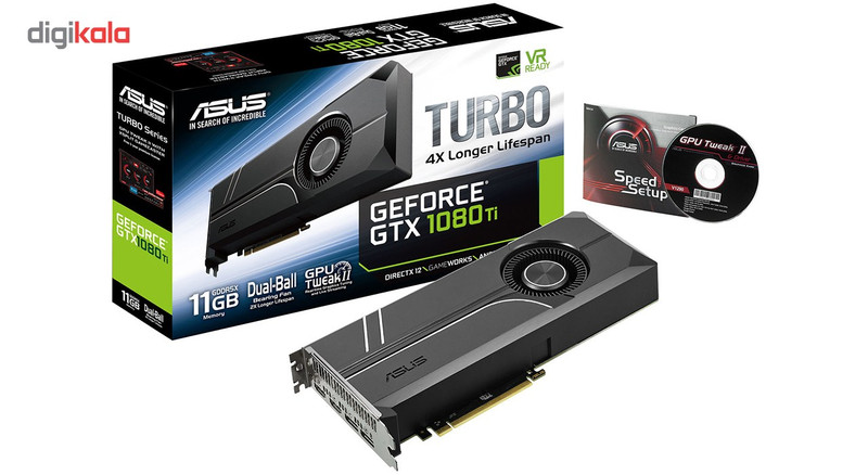 کارت گرافیک ایسوس مدل TURBO-GTX1080TI-11G