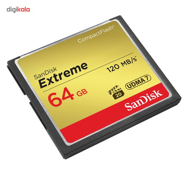 کارت حافظه CompactFlash سن دیسک مدل Extreme سرعت 800X 120MBps ظرفیت 64 گیگابایت