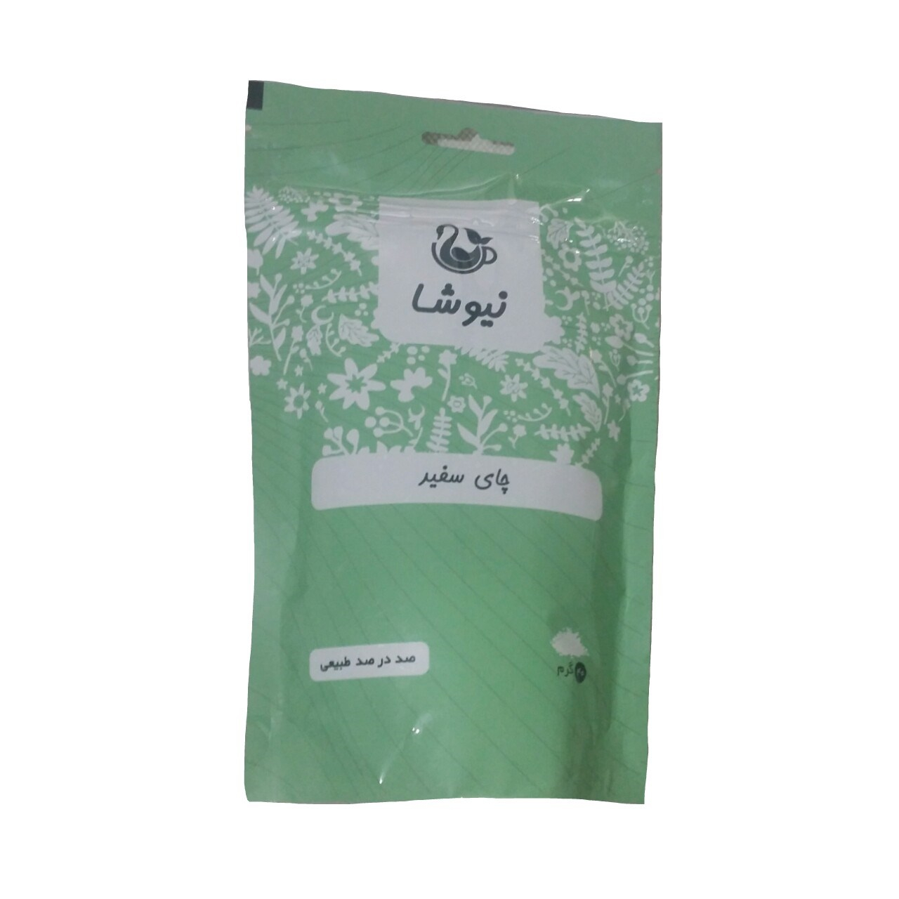 بسته چای سفید نیوشا مدل White - بسته 40 گرمی