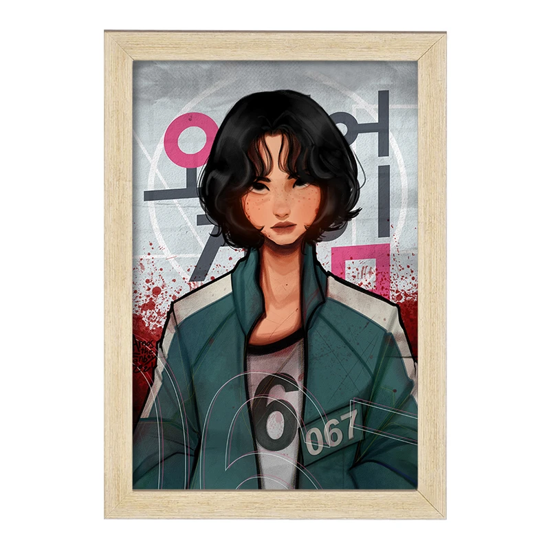 تابلو خندالو مدل کانگ سه بیوک بازی مرکب Squid Game  کد 10830