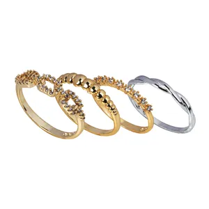 انگشتر زنانه مدل 566 مجموعه 4 عددی