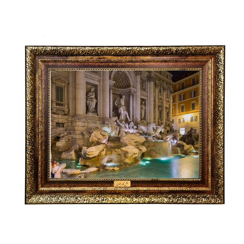 تابلو فرش ماشینی نقش نگار رضوی طرح آثار باستانی کد 270KH