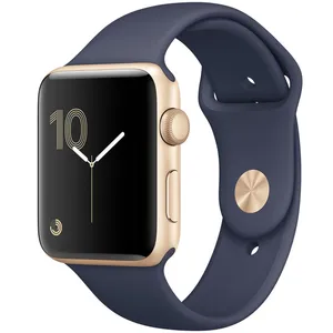 ساعت هوشمند اپل واچ سری 2 مدل 42mm Gold Aluminum Case with Midnight Blue Sport Band