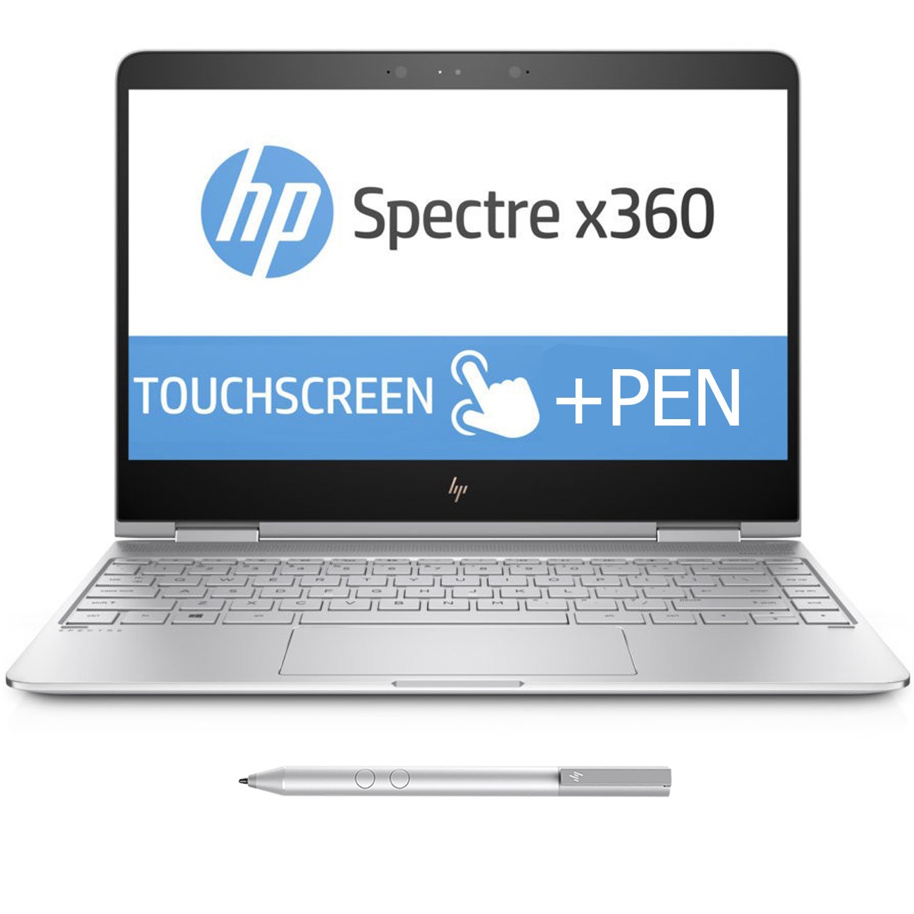 لپ تاپ 13 اینچی اچ پی مدل Spectre X360 13T-AC000S - C با قلم و کاور چرمی اورجینال