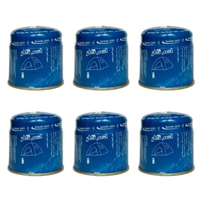 کپسول گاز اتم گاز مدل طارم 190 گرمی بسته 6 عددی