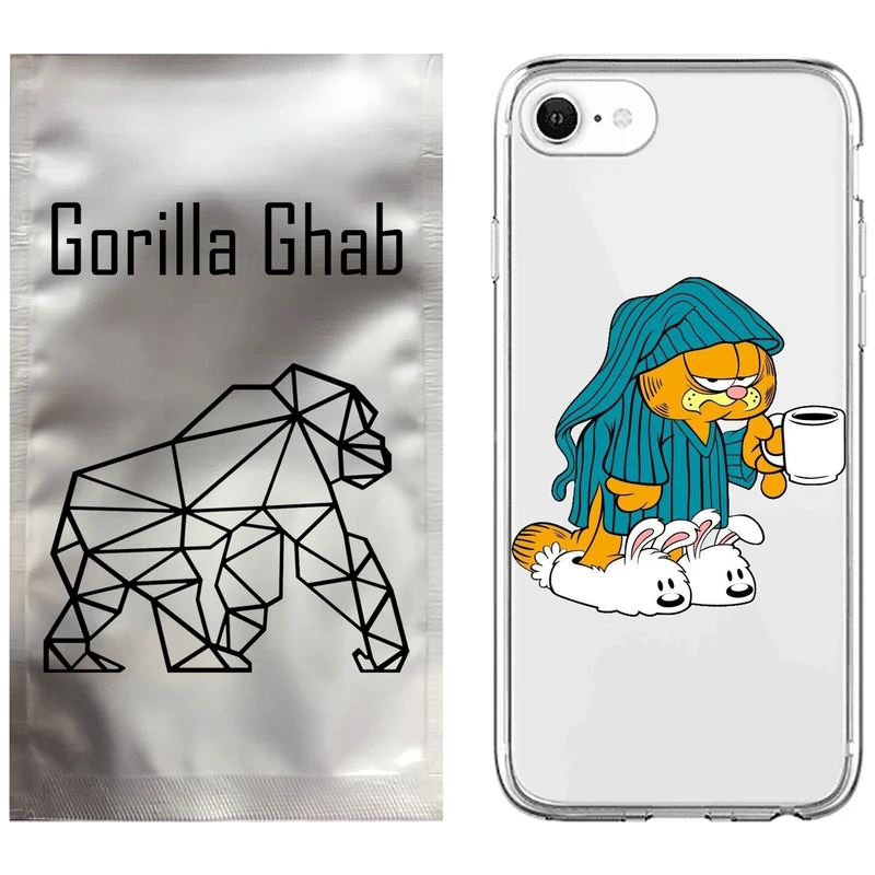 کاور گوریلا قاب مدل CLG کد 72 طرح گارفیلد مناسب برای گوشی موبایل اپل iPhone 7 / 8 / SE 2022