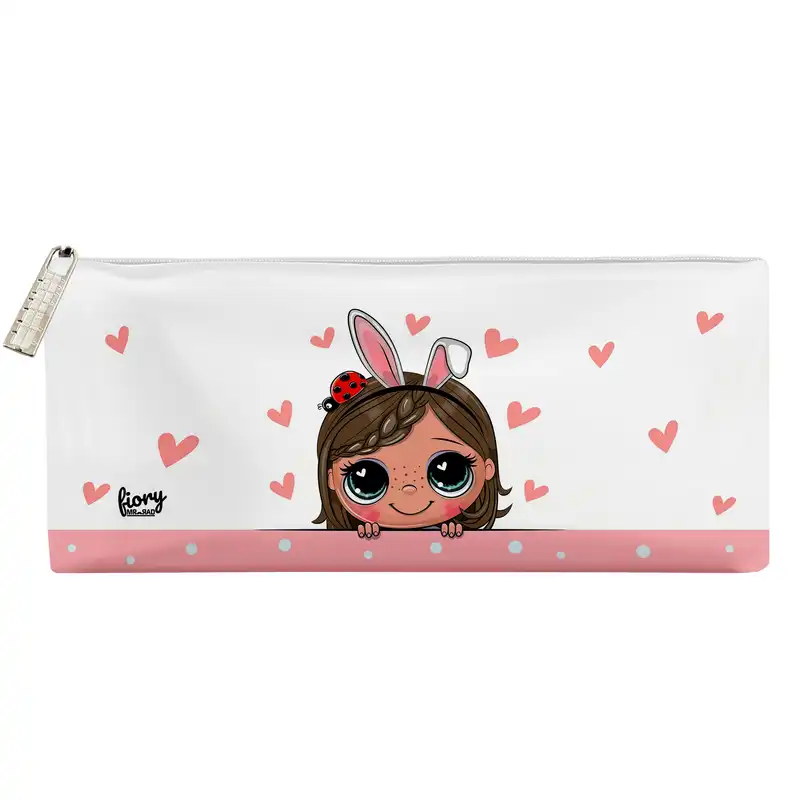 جامدادی مستر راد مدل دختر فانتزی طرح قلبی کد fiory 2025