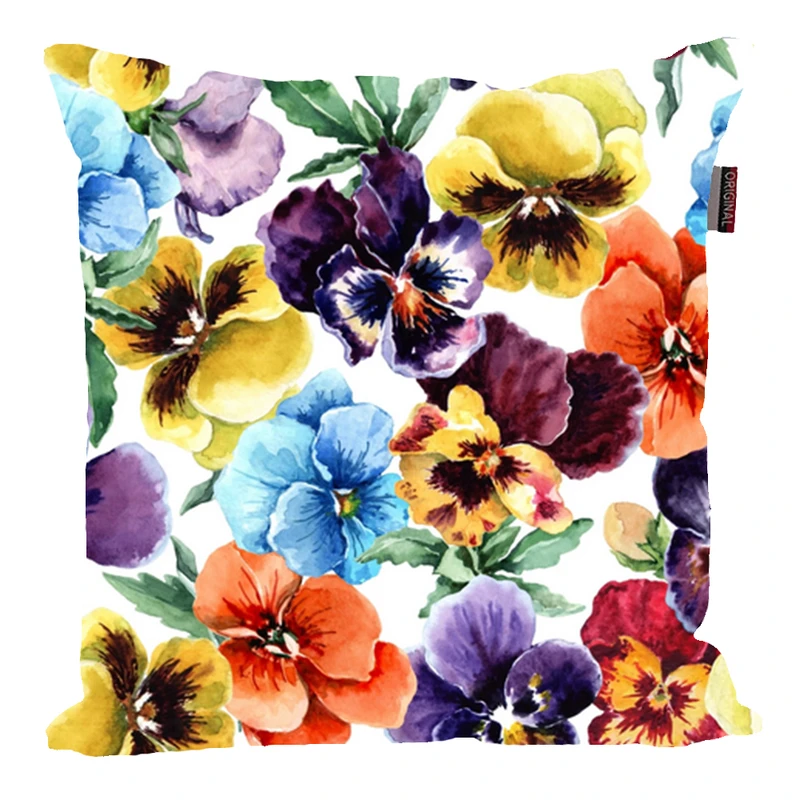 کوسن مدل گلدار رنگی کد DKK3