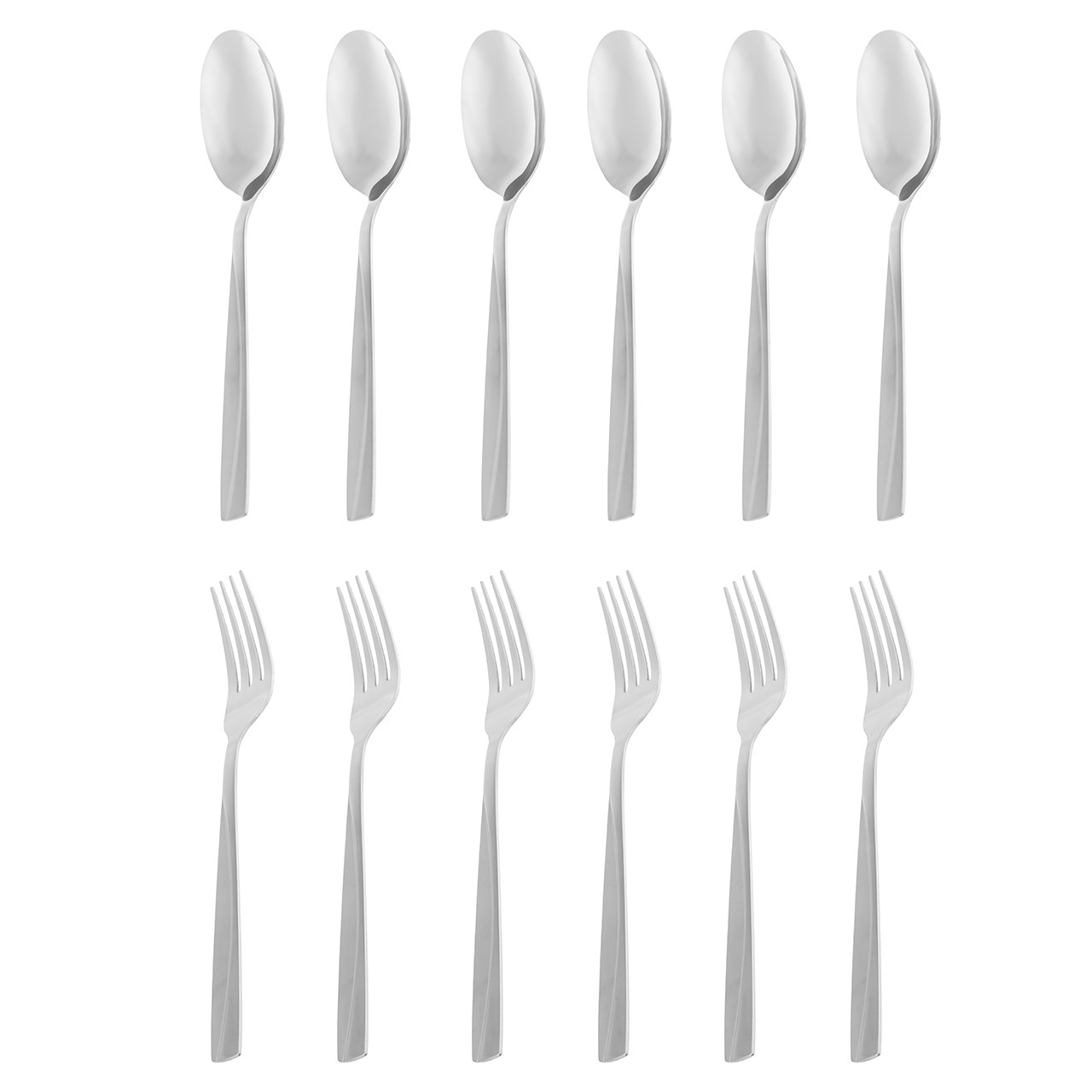 ست قاشق و چنگال 12 پارچه پیکوک کد 5-5709