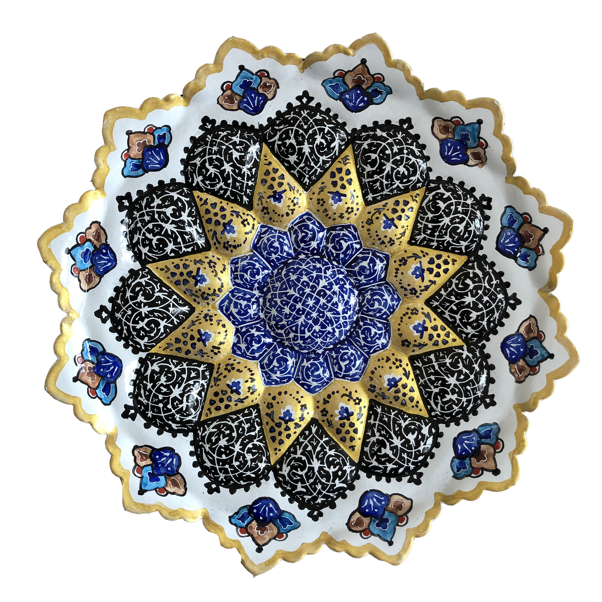 بشقاب میناکاری طرح پرداز کد 500
