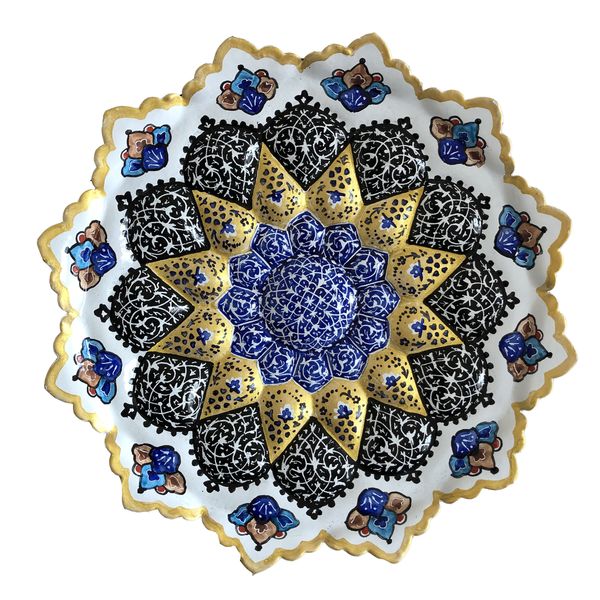 بشقاب میناکاری طرح پرداز کد 500 بشقاب میناکاری طرح پرداز کد 500
