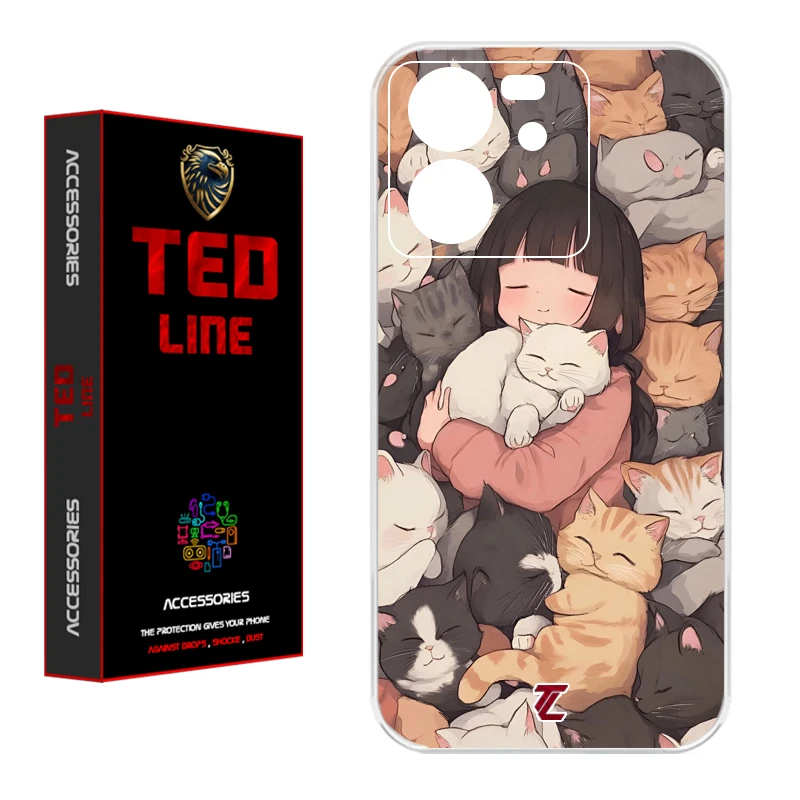 کاور تدلاین طرح گربه کد 1171 مناسب برای گوشی موبایل شیائومی Mi 13T / 13T Pro
